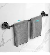 Adjustable Suction Cup Towel Bar for Bathroom Wall,14.6Inch~24 Inch Towel Racks for Bathroom,Stai...