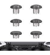 eXtremeRate Clear Black Replacement Swappable Thumbsticks for PS5 Edge Controller, Custom Interch...