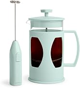 Tasty French Press and Frother Coffee Gift Set, Includes a 4.5-Cup Coffee Press and Battery Opera...
