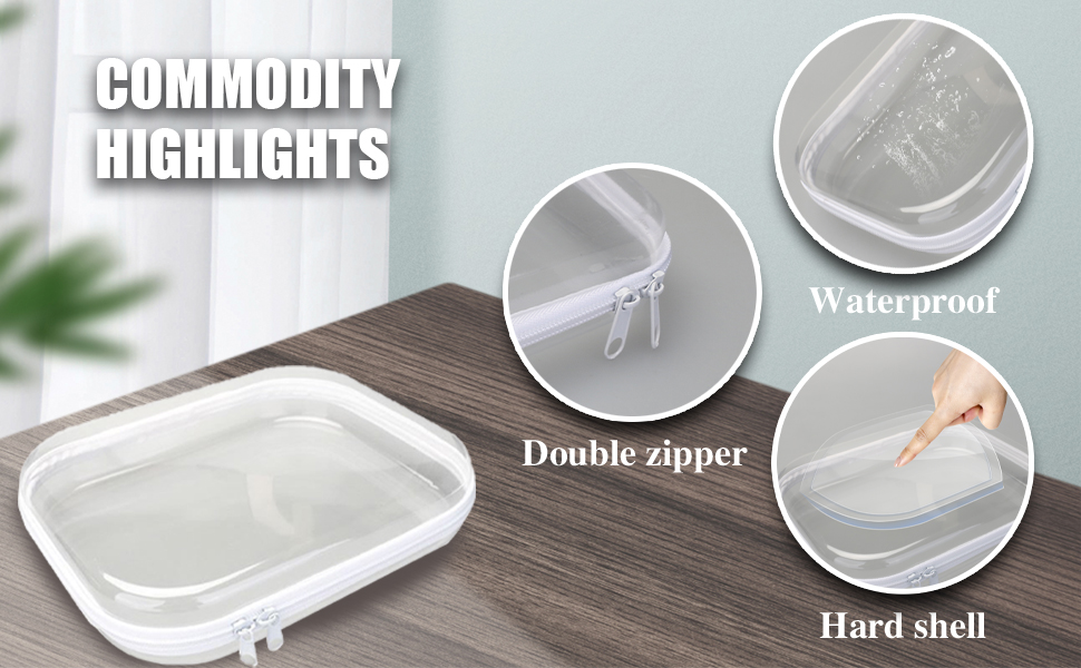 Zippered Transparent Cases for Snacks