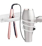 YUET Hair Dryer Holder Hairdryer Station Wall Mounted Shelf Bracket Straightener Stand Hanger Org...