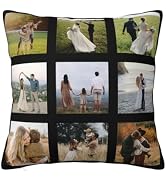 OHAJPAK Custom Pillow Case with Picture Throw Pillows Covers Personalized Pillowcases Cushion Cov...
