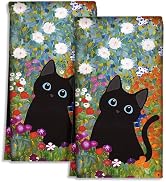 Miss Adola Cute Kitchen Towels Set of 2 - Dish Towels 18 x 26 Inch Microfiber Tea Towel for Home ...