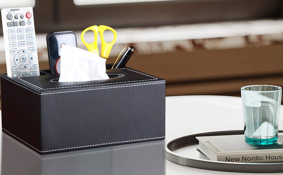PU Leather Multifunctional Tissue Box