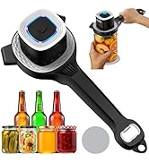 Electric Jar Opener for Seniors with Auto-Adjusting Gripper, Rechargeable Jar & Bottle Openers fo...