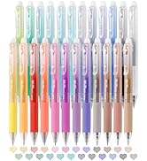 Solati 24 Colors Erasable Gel Pens, Fine Point 0.7mm Colored Erasable Pens, Make Mistakes Disappe...