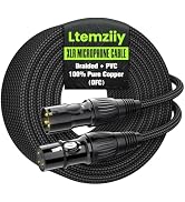 Ltemziiy XLR Cable 20ft, Male to Female XLR to XLR Balanced Microphone Cable, Gold-Plated 3-Pin, ...