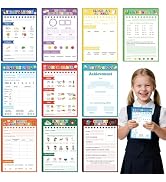 TICIAGA Kids Pretend Play Notepads - 10PCS 4x6 In Playtime Pad Included Today’s Lesson Homework R...