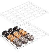 SUMERFLOS 2-Sets Coffee Pod Holder Storage Tray Compatible with Vertuoline Capsule, Drawer Insert...
