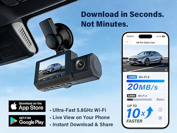 WIFI 6 Dash Cam