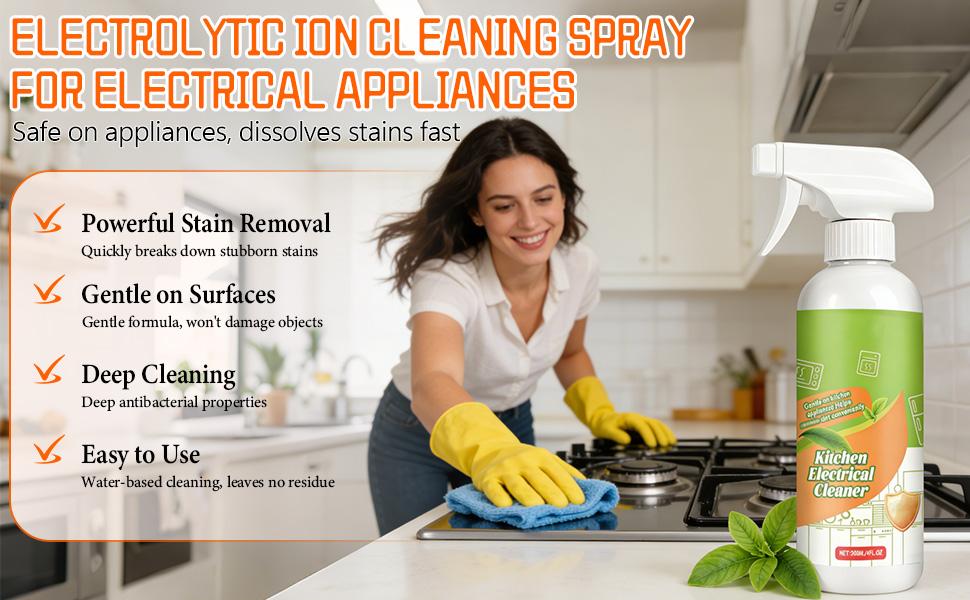 Long-Lasting Ion Kitchen Appliance Cleaner, Deep Clean, Lasting Protection