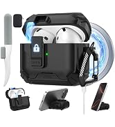 Maxjoy for AirPods 4 Protective Case 2024, AirPods 4th Generation Protective Case with Automatic ...