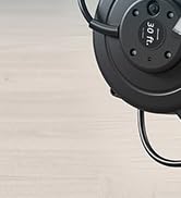 DEWENWILS 30FT Retractable Extension Cord Reel, 16/3C SJTW Heavy Duty Power Cord, Lighted Triple ...