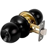 RAFECIEE Privacy Door Knob Keyless Door Knobs Interior with Lock Bathroom Door Knob with Lock Mat...