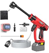 DIYtoolifz Cordless Pressure Washer Compatible with Milwaukee 18V Battery, 800PSI Ultra-Light 2.2...