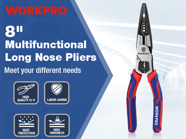needle nose pliers Multitool pliers 8 inch side cutters wire cutters hand tools