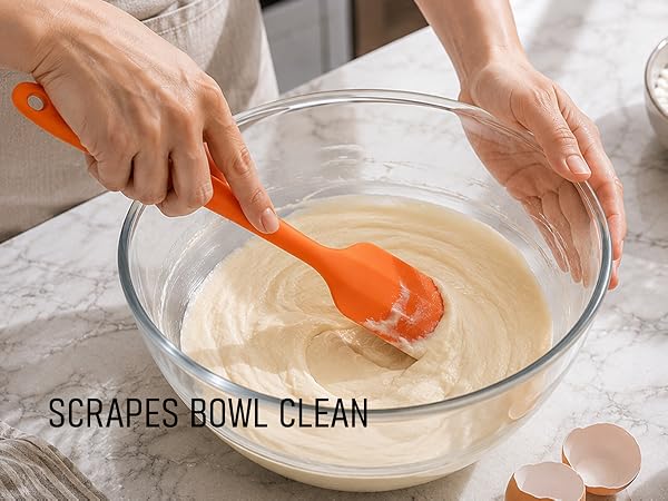 Scrapes Bowl Clean