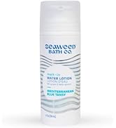 Seaweed Bath Co. Melt-in Water Lotion, Mediterranean Blue Tansy Scent, 4 Ounce, Sustainably Harve...