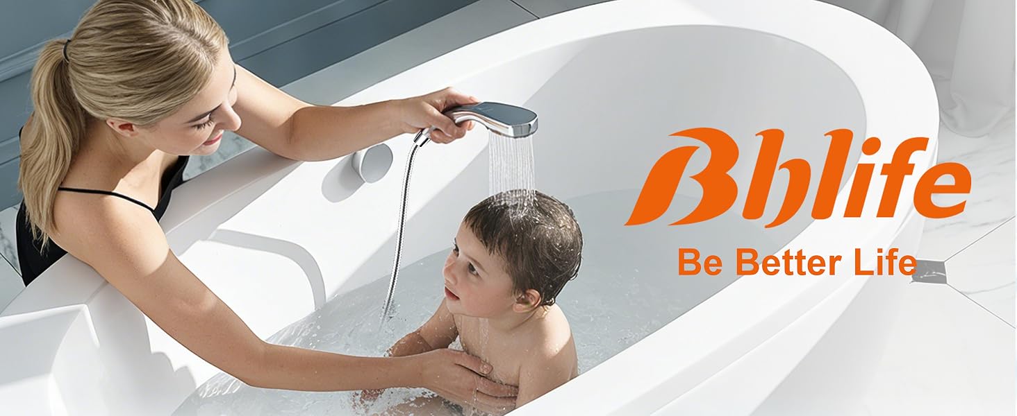 BBLIFE Metal Handheld Shower Head Shower Hose
