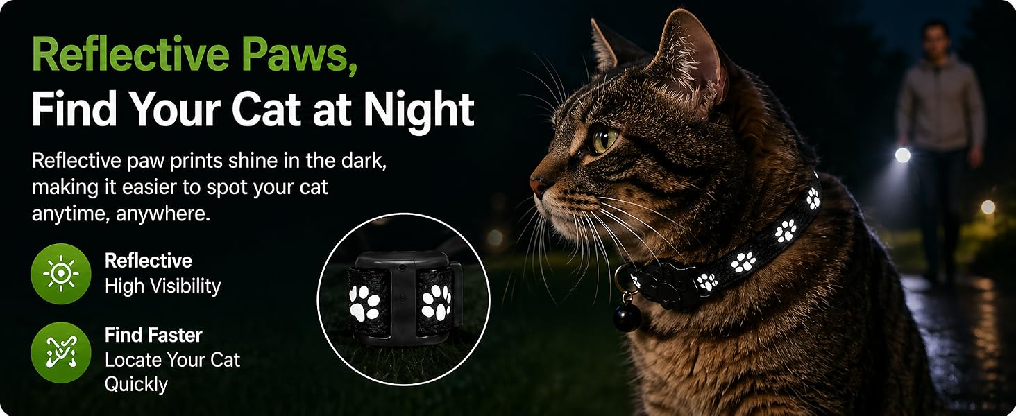 Pet Tracker,GPS Collar for Cats (Android Only) Smart tag