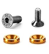 M3 Screws Decorative Kit, 10 PC M3 x 6mm Stainless Steel Screws with Golden Washers, M3 Hex Socke...