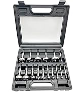 CORTOOL Forstner Bit Set 16Pcs Hex Shank, Wood Drill Bits Set with Multi Sided Shank