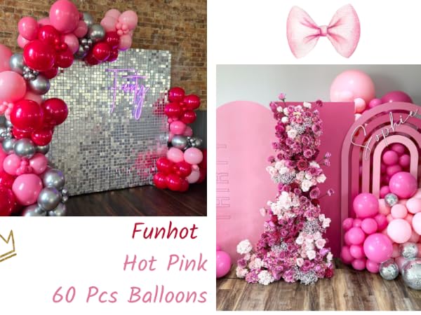 hot pink balloons