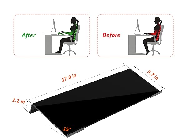 Egchi Acrylic Computer Keyboard Stand for Desk
