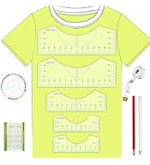 5Pack Tshirt Ruler Guide for Vinyl Alignment, T Shirt Rulers to Center Designs, PVC Measurement T...