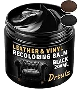 Black Leather Recoloring Balm, Leather Repair Kit for Furniture, Leather Scratch Remover, Leather...