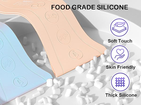 food-grade thick silicone, safe comfort and skin friendly