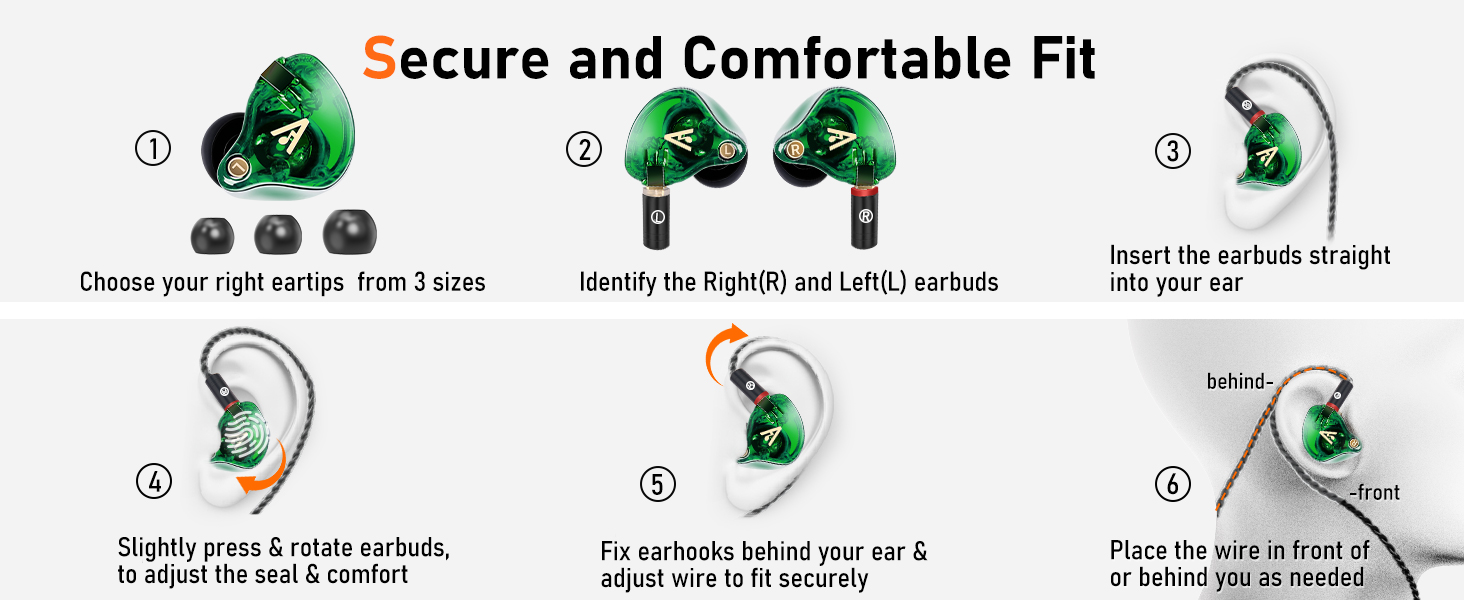 Audiovance HiFi Wired Earbuds Vibes 202