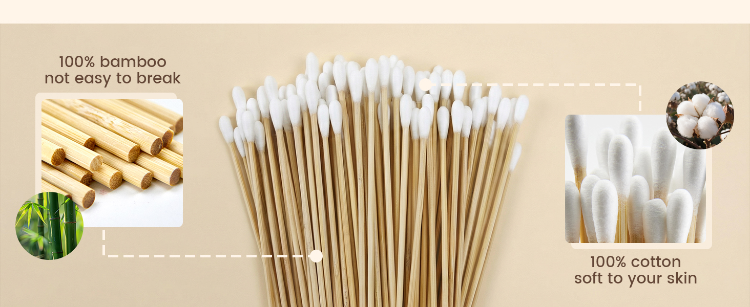 hight quality material long cotton swabs