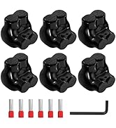 Joinfworld 2 Port Insulated Multi Tap Connector 2/0-6 Gauge Wire Connectors Aluminum to Copper Wi...