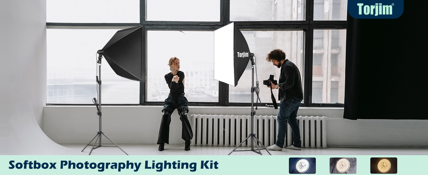 softbox photogarphy lighting kit