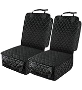 PETICON Waterproof Front Seat Car Cover 2 Pack, Full Protection Dog Car Seat Cover with Side Flap...