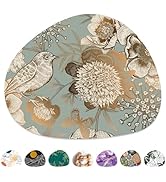 Niniubye Mouse Pad, Premium-Textured Oval Computer Pad, 8.7" x 7.1" Thick 3 mm Anti-Slip Waterpro...