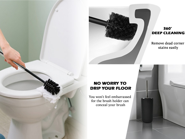 black bathroom set