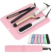 AMIJEAL Oversize Silicone Heat Resistant Mat for Hair Tools, Curling Iron Mat, Hot Tools Holder, ...