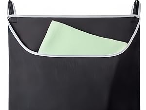 Wide-open hanging laundry bag