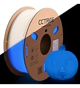 CCTREE PLA+ Filament 1.75mm, Glow in The Dark 3D Printer Filament PLA Plus, Dimensional Accuracy ...