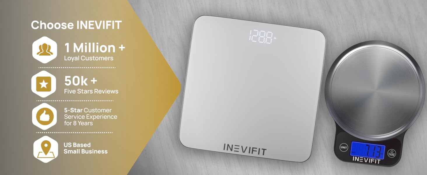 I-BS002S INEVIFIT Digital Bathroom Scale Premium A+