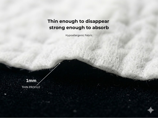 Thin, Lightweight & Highly Absorbent Disposable Hat Liner