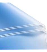 RUSPEPA 20 Sheets Flower Wrapping Paper - Sky Blue Gradient Color Plastic Packaging - Waterproof ...