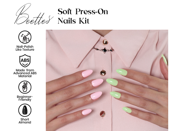 Beetles Press On Nails Kit