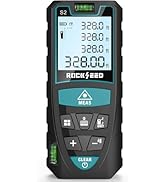Laser Measure,RockSeed Digital Laser Distance Meter with 2 Bubble Levels,Portable M/in/Ft Unit Sw...