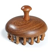 iunxkmi Wooden Scalp Massage Comb - Sandalwood Head Massager Tool, Gua Sha Brush for Women Men Ha...