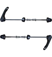 1Pair Blue-Black Bike Wheel Hub Front and Rear Skewers Clip Quick Release Bolt Lever Axle Set Mou...