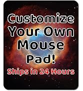 Personalized Mouse Pad - Add Pictures, Text, Logo or Art Design and Make Your Own Customized Mous...