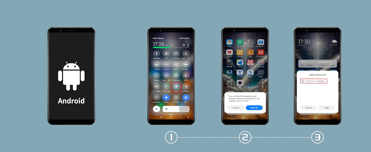 Android Mirror Connection